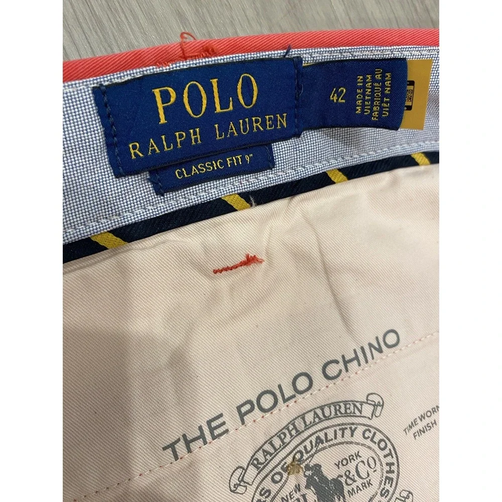 Polo Ralph Lauren Modern Chino Shorts Mens 42 Classic Fit Stretch 9